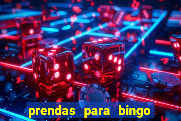 prendas para bingo de natal