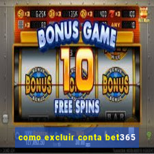 como excluir conta bet365