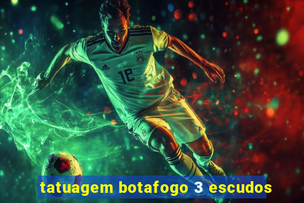 tatuagem botafogo 3 escudos