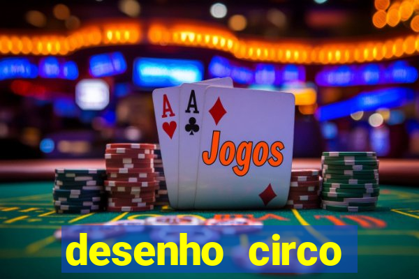 desenho circo digital para colorir