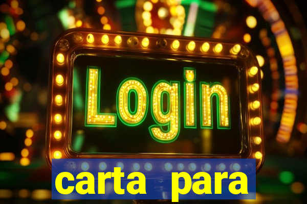 carta para encontrista homem