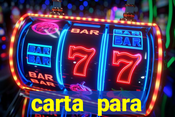 carta para encontrista homem