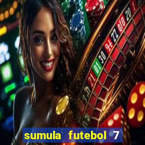 sumula futebol 7 society excel