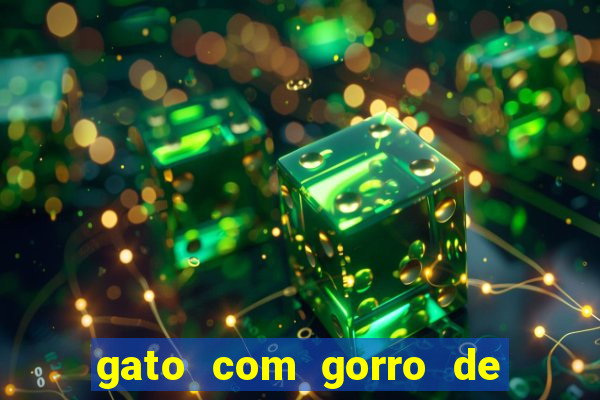 gato com gorro de natal meme