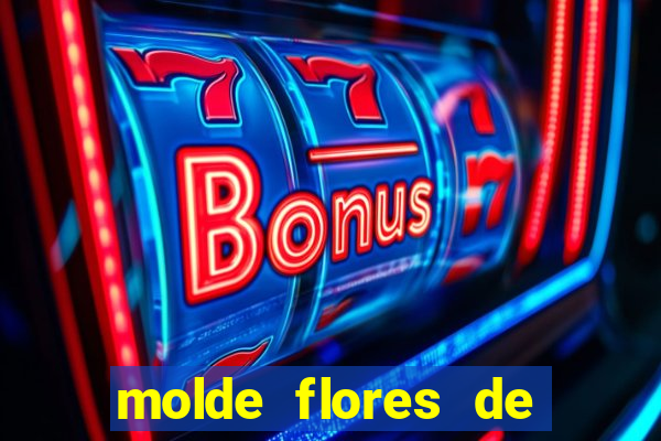 molde flores de papel para imprimir