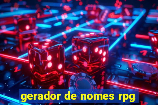 gerador de nomes rpg