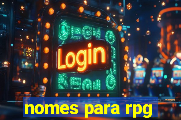 nomes para rpg