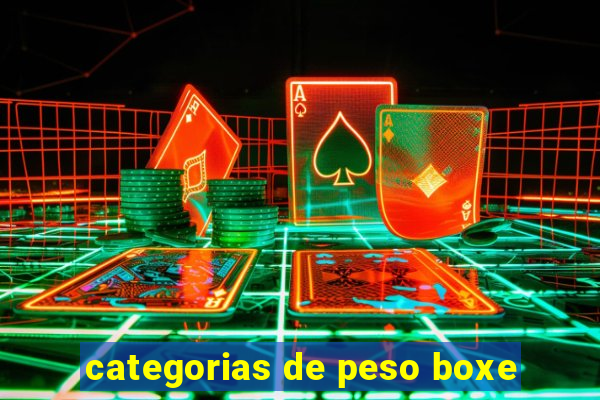 categorias de peso boxe