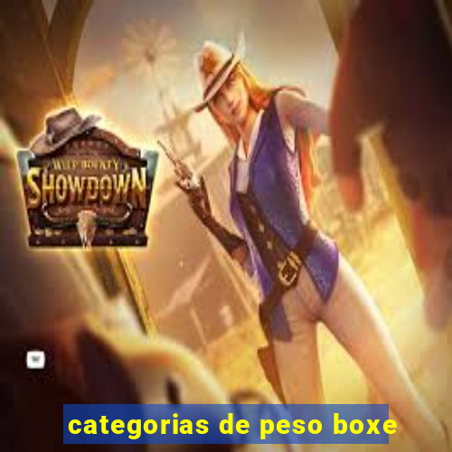 categorias de peso boxe