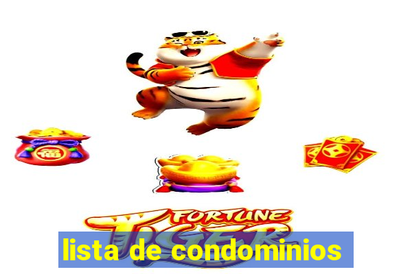 lista de condominios
