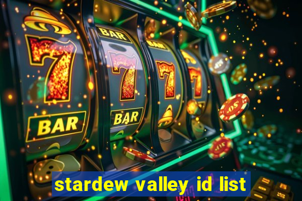 stardew valley id list