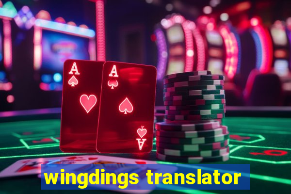 wingdings translator