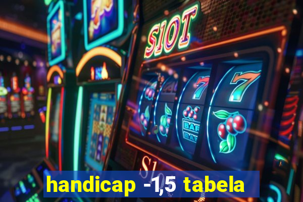 handicap -1,5 tabela