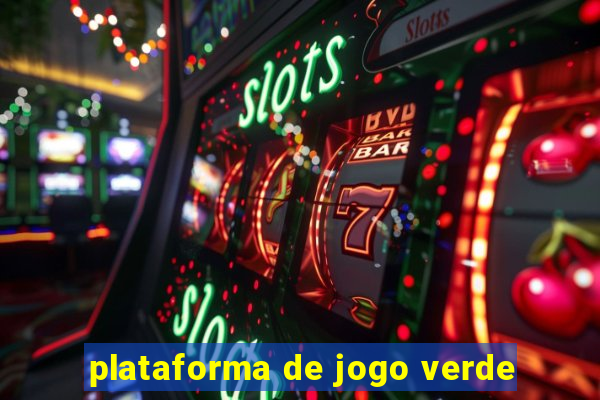 plataforma de jogo verde