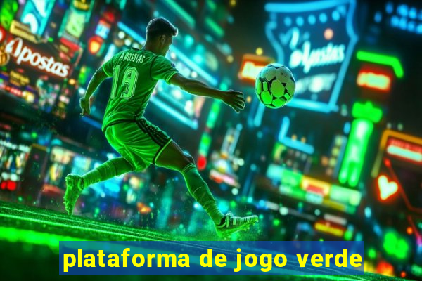 plataforma de jogo verde