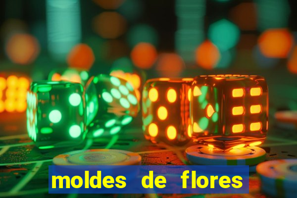 moldes de flores gigantes para imprimir
