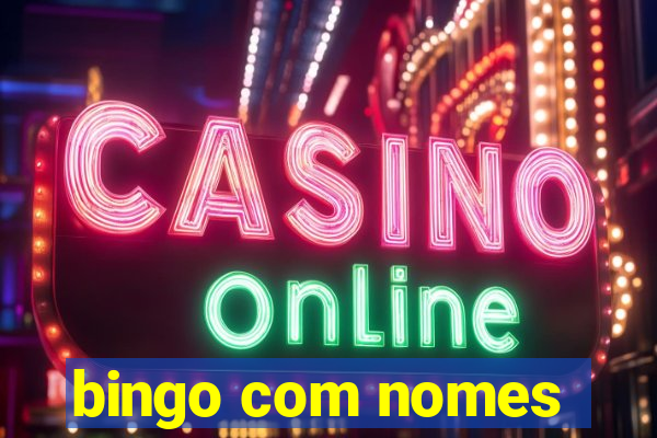 bingo com nomes