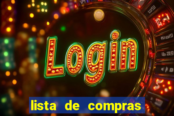 lista de compras para casa nova