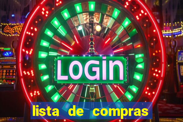 lista de compras para casa nova