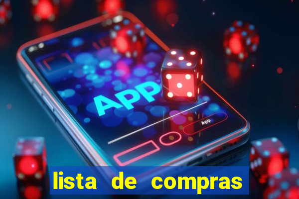 lista de compras para casa nova