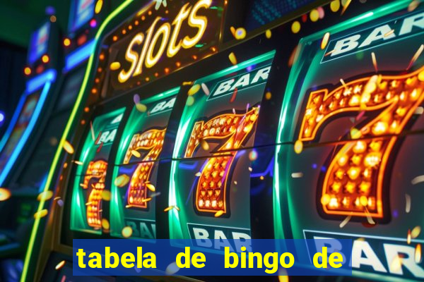 tabela de bingo de 1 a 100