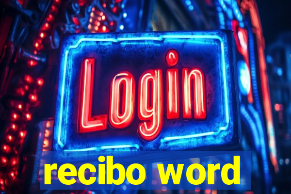 recibo word