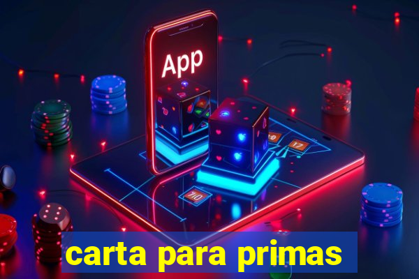 carta para primas
