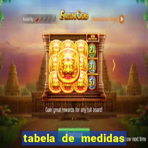 tabela de medidas reserva mini