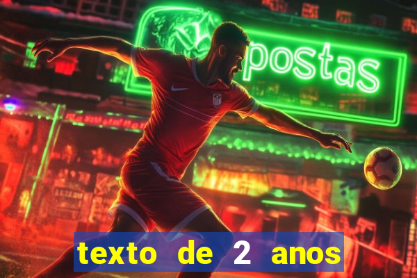 texto de 2 anos de namoro