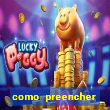 como preencher recibo de pagamento