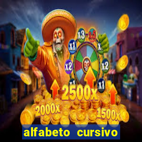 alfabeto cursivo pontilhado para imprimir pdf