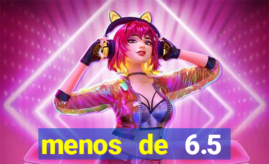 menos de 6.5 escanteios o que significa