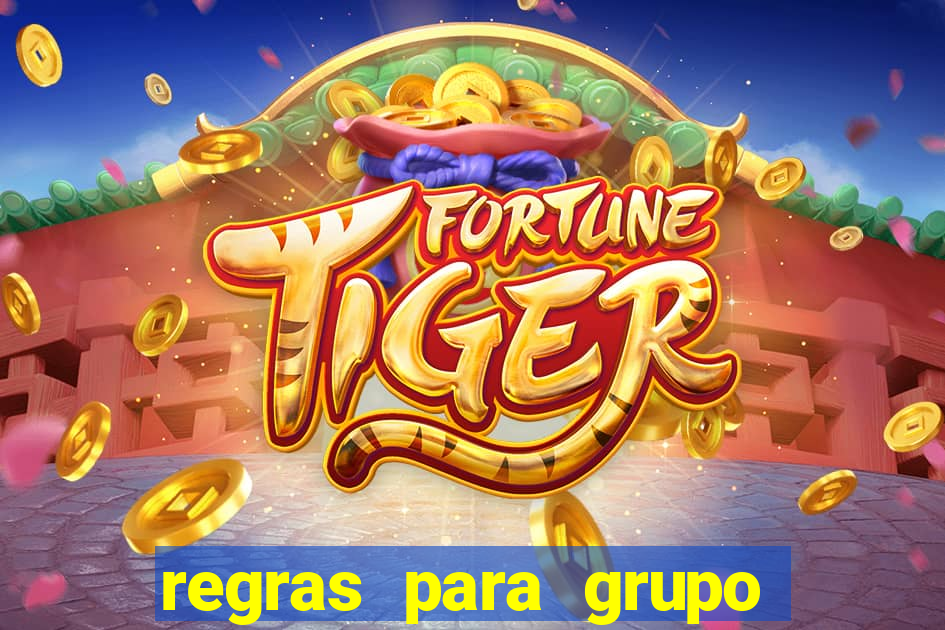 regras para grupo de futebol no whatsapp