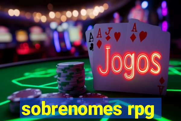 sobrenomes rpg