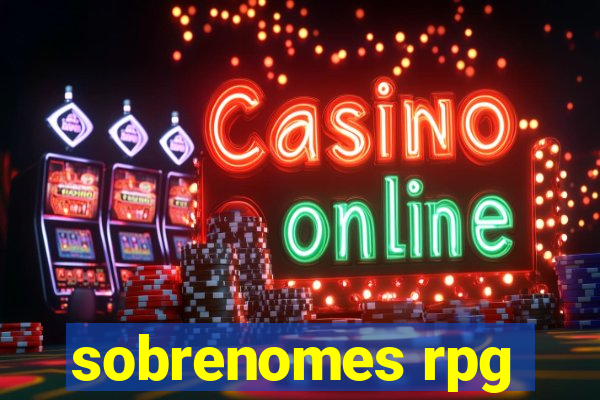 sobrenomes rpg
