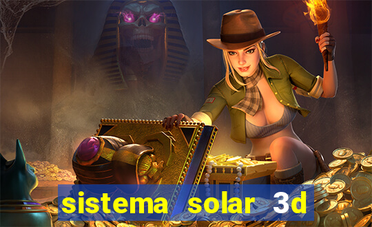 sistema solar 3d em movimento