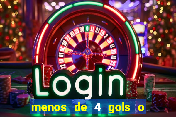 menos de 4 gols o que significa