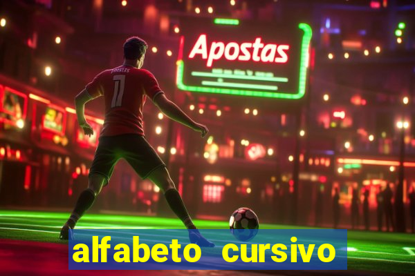 alfabeto cursivo pontilhado para imprimir pdf